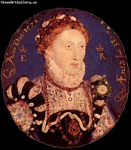 Nicholas Hilliard Portrait MIniature of Elizabeth I